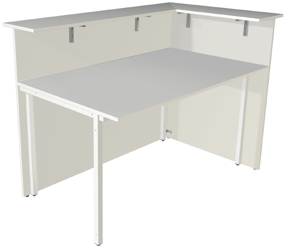 4044917431034 - Anbau-Theke Atlantis Ecktheke 1-seitig offen 147x92x108cm wei