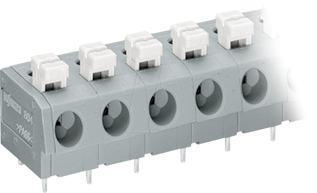 4044918515399 - 804-302 - Leiterplattenklemme Drücker 25 mm² RM 75 mm 2-polig grau 4044918515399 - 804-302 - Leiterplattenklemme Drücker 25 mm² RM 75 mm 2-polig grau