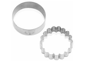 4044935013823 - Droetker - Ausstecher-Set Ringe gewellte Ausstechform für Plätzchen Kekse und Fondant runde Plätzchenform für Weihnachten Keksausstecher aus