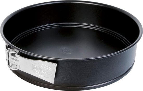 4044935014363 - Dr Oetker Springform Ø 28 cm Backform mit Flachboden runde Kuchenform aus Stahl mit Antihaftbeschichtung (Farbe schwarz) Menge 1 Stück-1436