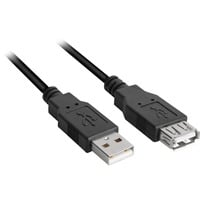 4044951015399 - Kabel usb 20 Verlängerung 05m schwarz (4044951015399) - Sharkoon