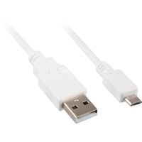 4044951015511 - - Kabel usb 20 a-b Micro 05m weiß (4044951015511)