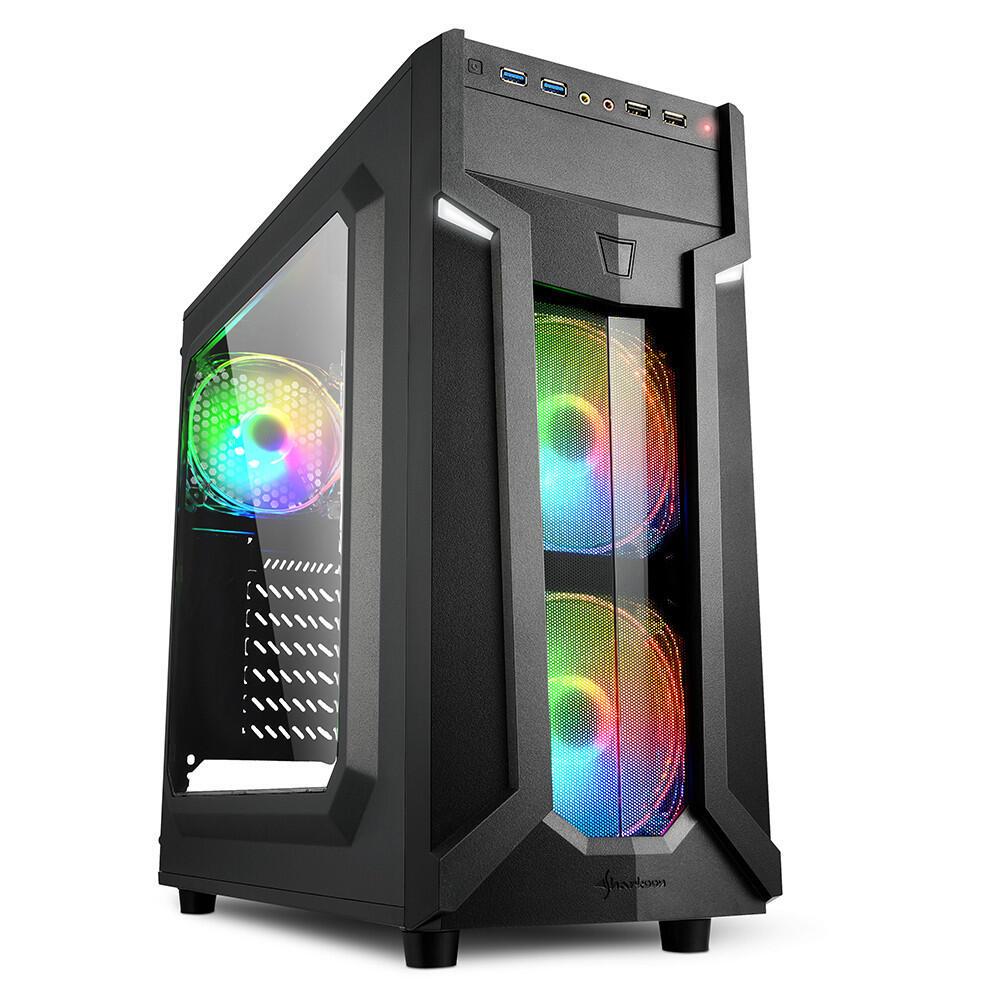 4044951026814 - VG6-W RGB - mid tower - ATX - Gehäuse - Miditower - Schwarz