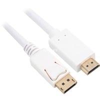 4044951037728 - Adapterkabel Displayport 12 HDMI 4K - weiß 3 Meter (4044951037728)