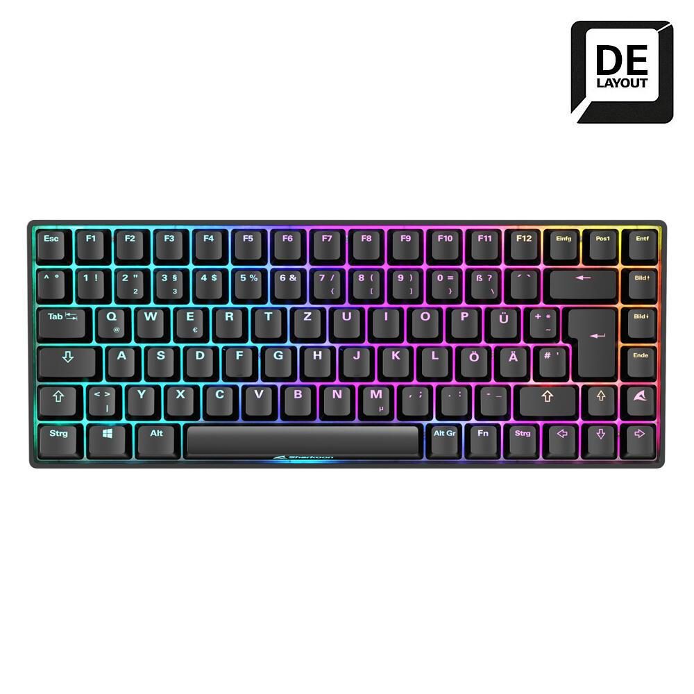 4044951039142 - SHARK SGK50S3SB - Gaming-Tastatur USB RGB Gateron Brown Hot Swap