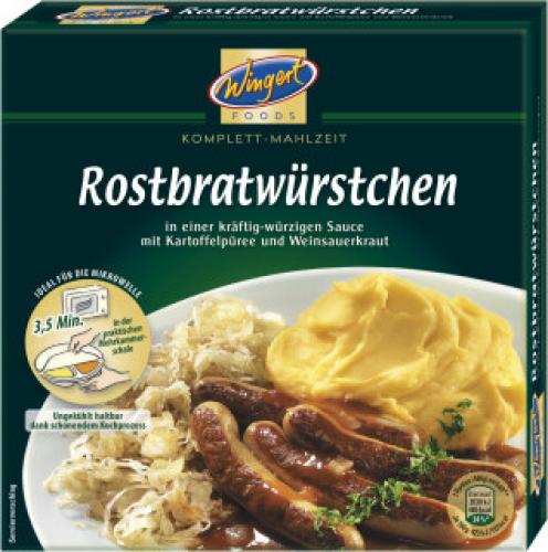 4044983005061 - Rostbratwürstchen in Sauce mit Kartoffelpüree und Weinsauerkraut 480g