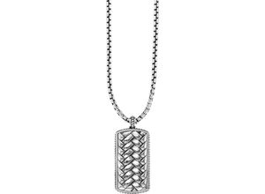 4045228384804 - Kette mit Anhänger Schmuck Geschenk Halskette Silber 925 Halsketten Gr Silber 925 (Sterlingsilber) Länge 70 cm silberfarben (silberfarben schwarz) Herren Ketten mit Anhänger zu Anzug Hemd Jeans Sneaker Anlass Geburtstag Weihnachten