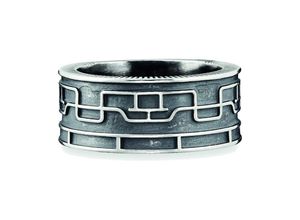 4045228908437 - cai Ring 925 - Sterling Silber ohne Stein Matt (Größe 062 (197))