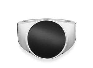 4045228927414 - cai Ring 925 - Sterling Silber Onyx schwarz Glänzend 250ct (Größe 060 (191))