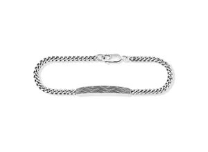 4045228953888 - Armband CAÏ 925 - Sterling Silber oxidiert Wellen 19cm Armbänder Gr 19cm Silber 925 (Sterlingsilber) weiß Herren Armbänder