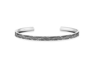 4045228953901 - Armband CAÏ 925 - Sterling Silber oxidiert Wellen Armbänder Gr 65cm Silber 925 (Sterlingsilber) weiß Herren Armbänder