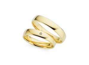 4045228960145 - Trauring PHÖNIX Schmuck Geschenk Gold 333 Ehering LIEBE versch Varianten Fingerringe Gr 49 001 ct SI = kleine Einschlüsse mit Brillant Gelbgold 333 40 mm gelb (gelbgoldfarben) Trauringe Goldring mit oder ohne Brillant - Made in Germany