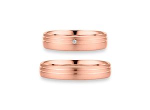 4045228973619 - Trauring PHÖNIX Schmuck Geschenk Gold 333 Ehering LIEBE versch Varianten Fingerringe Gr 49 001 ct SI = kleine Einschlüsse mit Brillant Roségold 333 40 mm rosegold (roségoldfarben) Trauringe Goldring mit oder ohne Brillant - Made in Germany