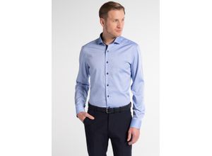 4045331940676 - ETERNA Businesshemd Langarm Haifisch-Kragen Slim-Fit für Herren blau 39