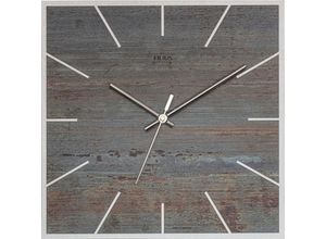 4045346118688 - Wanduhr FILIUS ZEITDESIGN 0305-14 Wanduhren Gr B L 355 cm x 355 cm silberfarben Wanduhren Holz