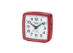 4045346126492 - Quarzwecker FILIUS ZEITDESIGN rot Wecker Reisewecker Schlafzimmer Beleuchtung schleichende Sekunde Snooze