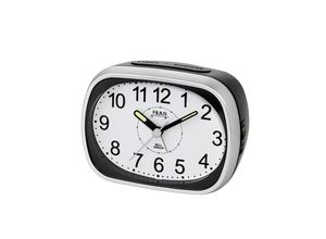4045346126676 - Quarzwecker FILIUS ZEITDESIGN schwarz Wecker Schlafzimmer Leuchtzeiger schleichende Sekunde Glockenalarm Snooze