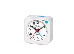4045346126751 - Quarzwecker FILIUS ZEITDESIGN weiß Wecker Wecker Reisewecker Schlafzimmer Leuchtzeigerschleichende Sekunde
