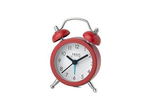 4045346126904 - Glockenwecker FILIUS ZEITDESIGN rot Wecker Reisewecker Quarzwecker Kinderwecker Schlafzimmer Schulanfang