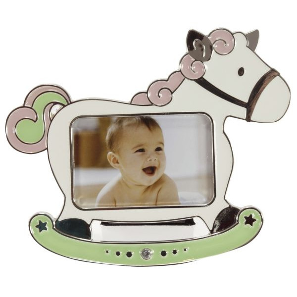 4045352961803 - HORSE 960180  f7x45cm Fotorahmen Baby Pferd rosa