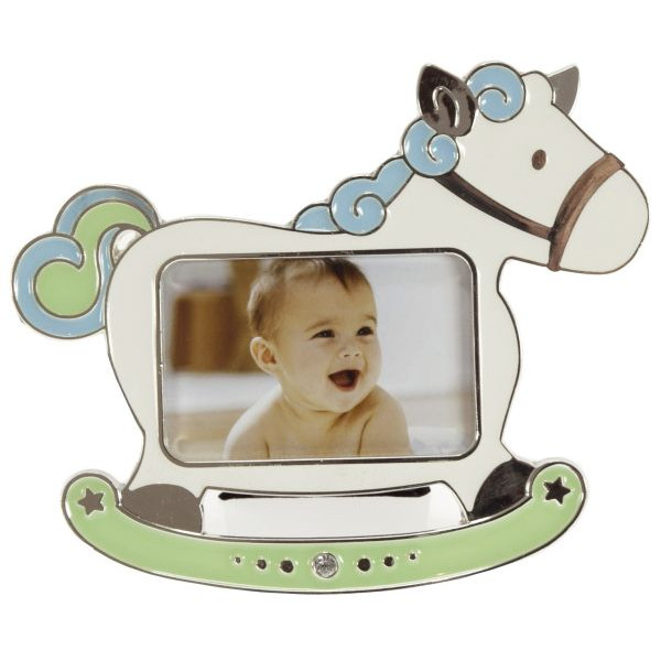 4045352961902 - HORSE 960190  f7x45cm Fotorahmen Baby Pferd blau