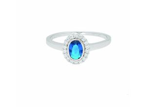 4045361728466 - Silberring ADELIA´S 925 Silber Ring mit Zirkonia Fingerringe Gr 54 Silber 925 (Sterlingsilber) blau Damen mit Zirkonia Silberschmuck für