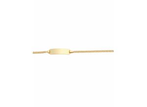 4045361769735 - Goldarmband ADELIA´S 585 Gold Flach Panzer Armband 14 cm Ø 18 mm Armbänder Gr 14 Gelbgold 585 goldfarben (gold) Damen Armbänder Gold Goldschmuck für