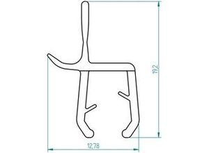 4045369875032 - Spritzschutzprofil 1m Profil Spritzschutz Duschdichtung - Breuer