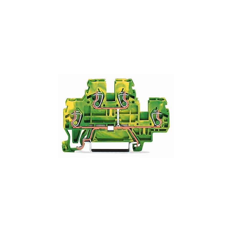 4045454117986 - 870-507 Doppelstock-Schutzleiterklemme 5 mm Zugfeder Belegung PE Grün Gelb 50 St 4045454117986 - 870-507 Doppelstock-Schutzleiterklemme 5 mm Zugfeder Belegung PE Grün Gelb 50 St