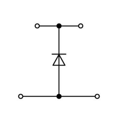 4045454198541 - 870-540 281-410 Doppelstock-Diodenklemme 5 mm Zugfeder Belegung L Grau 50 St