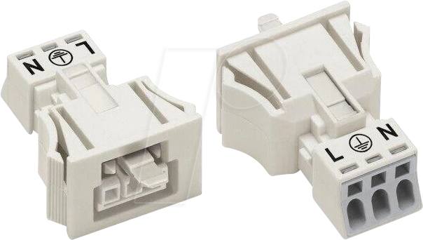 4045454233501 - 890-723 Netz-Steckverbinder WINSTA MINI Buchse gerade Gesamtpolzahl 3 16 A Weiß 50 St