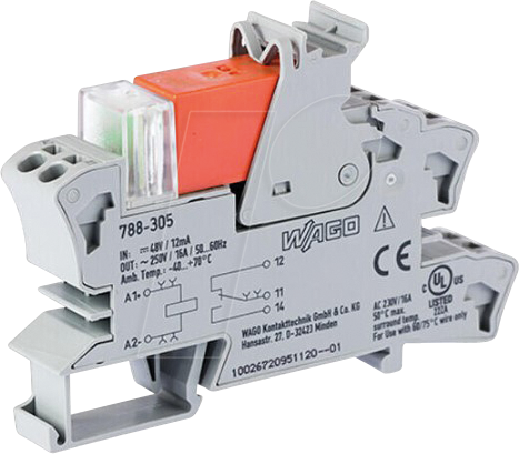 4045454550356 - 788-305 - Relaismodul 48 V DC 16 A 1 CO