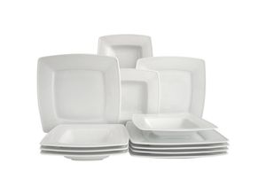 4045486122088 - Tafelservice CREATABLE Victoria Weiss Geschirr-Sets Gr 12 tlg weiß Tafelservice klassisch für den täglichen Gebrauch