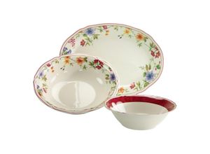 4045486161469 - CreaTable Servierset 3-tlg Cornwall Garden weiss