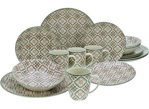 4045486178528 - Kombiservice CREATABLE Rumi Geschirr-Sets Gr 16 tlg bunt (mehrfarbig) Geschirr-Sets für 4 Personen orientalisch mediterraner Stil