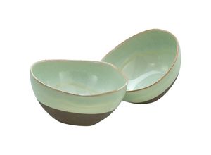 4045486196683 - Basalt Bowls Salbei 2-teiliges Geschirrset Poke Bowl Set aus Steinzeug