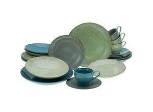 4045486199240 - Kombiservice CREATABLE Geschirr-Set NATURE COLLECTION Geschirr-Sets Gr 20 tlg bunt (grau blau grün sand) Geschirr-Sets für 4 Personen Service 20 Teile