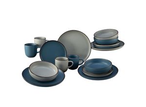 4045486210167 - Kombiservice CREATABLE Geschirr-Set Modern Scandic Geschirr-Sets Gr 16 tlg blau Geschirr-Sets für 4 Personen Service skandinavischer Life Style 16 Teile