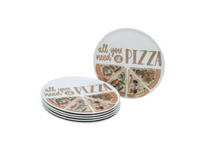 4045486215681 - Pizzateller Set ALL YOU NEED 6-teiliges Geschirrset Pizzateller aus Porzellan