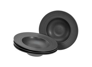 4045486218217 - CreaTable Pastateller 4-tlg Lava Stone schwarz