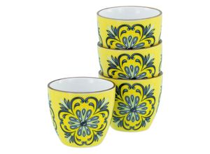 4045486218910 - Aladin Blau 4-teiliges Geschirrset Espresso Set aus Steinzeug