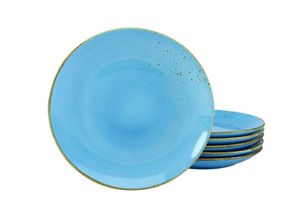 4045486220609 - CreaTable Speiseteller 6-tlg Nature Collection blau