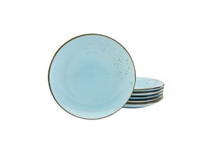 4045486220654 - CreaTable Speiseteller 6-tlg Nature Collection blau