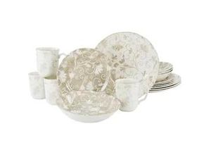 4045486222566 - CreaTable Kombiservice 16-tlg Damask beige