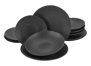 4045486232053 - CreaTable Tafelservice 12-tlg Lava Stone schwarz