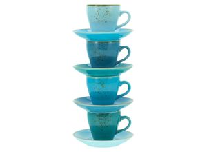 4045486236983 - CreaTable Espressotassen 8-tlg Nature Collection blau