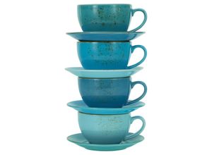 4045486236990 - Nature Collection AQUA Bistrotassen Set Cappuccino Set 8 teilig