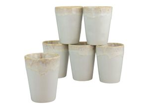 4045486237287 - Becher CREATABLE Kaffeebecher Gespresso Trinkgefäße Gr 6 tlg weiß Kaffeebecher und Kaffeetassen 36 cl Tassen Set 6-teilig Made in Europe