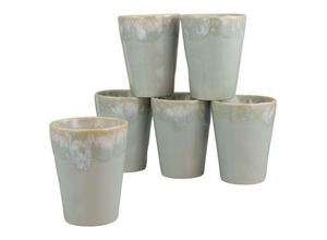 4045486237300 - Becher CREATABLE Kaffeebecher Gespresso Trinkgefäße Gr 6 tlg grau Kaffeebecher und Kaffeetassen 36 cl Tassen Set 6-teilig Made in Europe