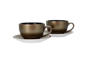 4045486258503 - CreaTable Cappuccinoset 4-tlg Golden Days schwarz